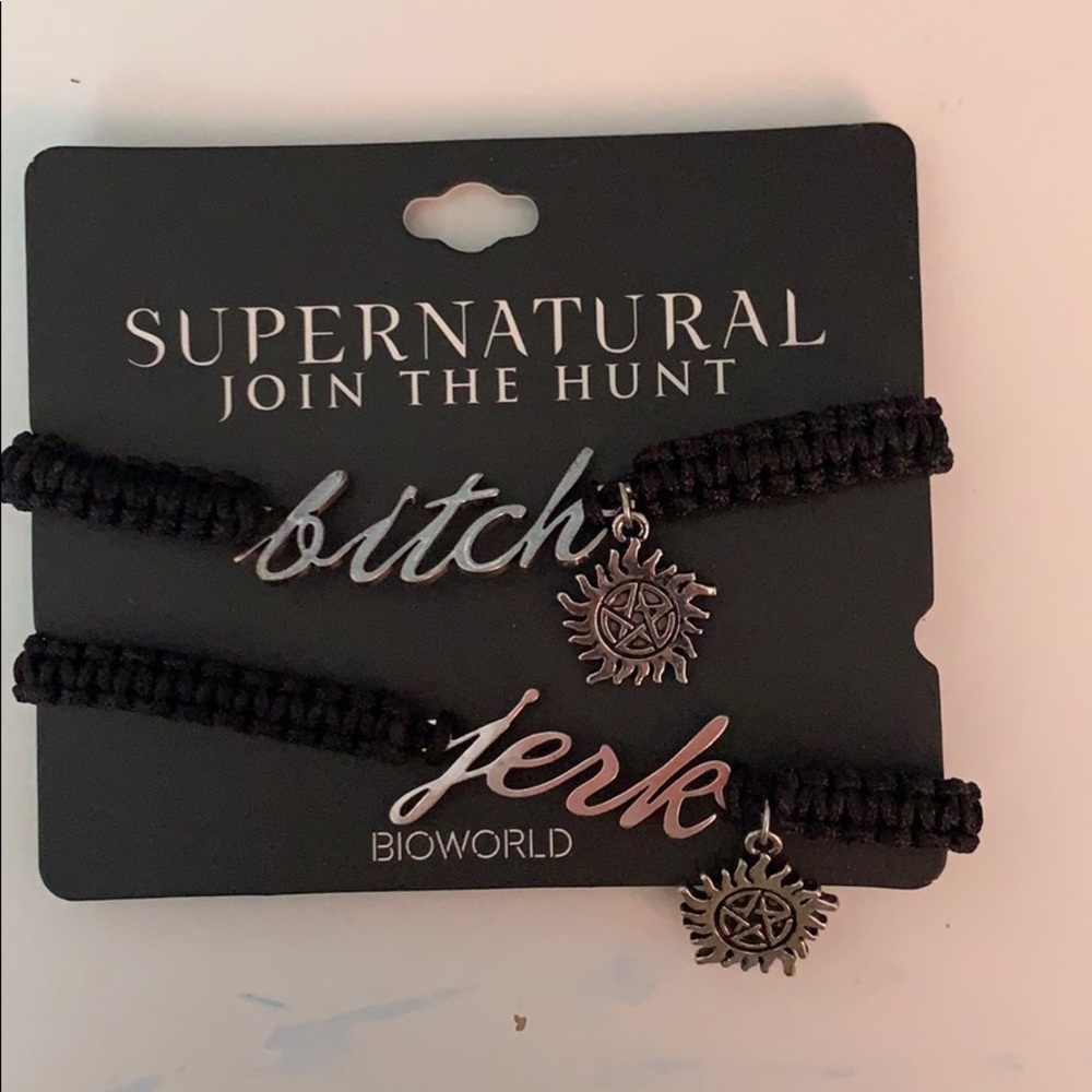 Supernatural Bracelet Set b*tch and jerk RARE